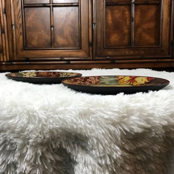 Tapestry Patchwork Message Decor Plates - Picture 9 of 11